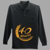 Long Sleeve Silk Touch Polo with Pocket Thumbnail