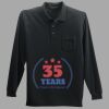 Long Sleeve Silk Touch Polo with Pocket Thumbnail