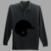 Long Sleeve Silk Touch Polo with Pocket Thumbnail