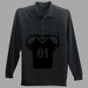 Long Sleeve Silk Touch Polo with Pocket Thumbnail