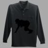 Long Sleeve Silk Touch Polo with Pocket Thumbnail