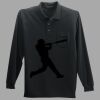 Long Sleeve Silk Touch Polo with Pocket Thumbnail