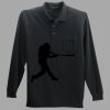Long Sleeve Silk Touch Polo with Pocket Thumbnail