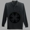 Long Sleeve Silk Touch Polo with Pocket Thumbnail