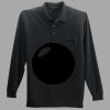 Long Sleeve Silk Touch Polo with Pocket Thumbnail