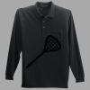 Long Sleeve Silk Touch Polo with Pocket Thumbnail