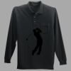 Long Sleeve Silk Touch Polo with Pocket Thumbnail