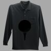 Long Sleeve Silk Touch Polo with Pocket Thumbnail