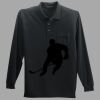Long Sleeve Silk Touch Polo with Pocket Thumbnail