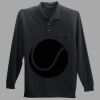 Long Sleeve Silk Touch Polo with Pocket Thumbnail