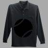 Long Sleeve Silk Touch Polo with Pocket Thumbnail