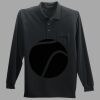 Long Sleeve Silk Touch Polo with Pocket Thumbnail