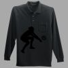 Long Sleeve Silk Touch Polo with Pocket Thumbnail