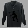 Long Sleeve Silk Touch Polo with Pocket Thumbnail