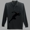 Long Sleeve Silk Touch Polo with Pocket Thumbnail