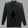 Long Sleeve Silk Touch Polo with Pocket Thumbnail
