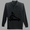 Long Sleeve Silk Touch Polo with Pocket Thumbnail