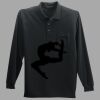 Long Sleeve Silk Touch Polo with Pocket Thumbnail