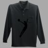 Long Sleeve Silk Touch Polo with Pocket Thumbnail