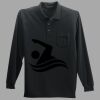 Long Sleeve Silk Touch Polo with Pocket Thumbnail