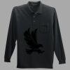 Long Sleeve Silk Touch Polo with Pocket Thumbnail