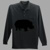 Long Sleeve Silk Touch Polo with Pocket Thumbnail