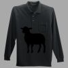 Long Sleeve Silk Touch Polo with Pocket Thumbnail