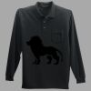 Long Sleeve Silk Touch Polo with Pocket Thumbnail