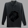 Long Sleeve Silk Touch Polo with Pocket Thumbnail