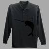 Long Sleeve Silk Touch Polo with Pocket Thumbnail