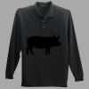 Long Sleeve Silk Touch Polo with Pocket Thumbnail