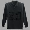 Long Sleeve Silk Touch Polo with Pocket Thumbnail