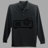 Long Sleeve Silk Touch Polo with Pocket Thumbnail