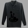 Long Sleeve Silk Touch Polo with Pocket Thumbnail