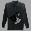 Long Sleeve Silk Touch Polo with Pocket Thumbnail