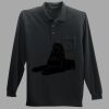 Long Sleeve Silk Touch Polo with Pocket Thumbnail