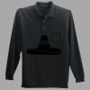 Long Sleeve Silk Touch Polo with Pocket Thumbnail