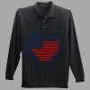 Long Sleeve Silk Touch Polo with Pocket Thumbnail