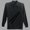 Long Sleeve Silk Touch Polo with Pocket Thumbnail