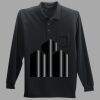 Long Sleeve Silk Touch Polo with Pocket Thumbnail