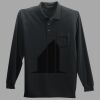 Long Sleeve Silk Touch Polo with Pocket Thumbnail