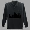 Long Sleeve Silk Touch Polo with Pocket Thumbnail