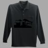 Long Sleeve Silk Touch Polo with Pocket Thumbnail
