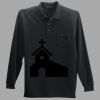 Long Sleeve Silk Touch Polo with Pocket Thumbnail