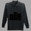 Long Sleeve Silk Touch Polo with Pocket Thumbnail