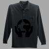 Long Sleeve Silk Touch Polo with Pocket Thumbnail