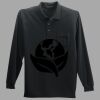 Long Sleeve Silk Touch Polo with Pocket Thumbnail