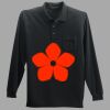 Long Sleeve Silk Touch Polo with Pocket Thumbnail