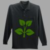 Long Sleeve Silk Touch Polo with Pocket Thumbnail