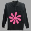 Long Sleeve Silk Touch Polo with Pocket Thumbnail
